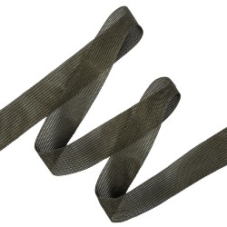 Окантовочная лента-бейка, цвет Тёмно-Серый 22мм (на отрез)  в Арзамасе