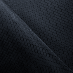 Ткань Оксфорд 300D PU Рип-Стоп СОТЫ, цвет Черный (на отрез)  в Арзамасе