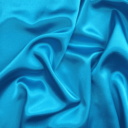 *Ткань Атлас-сатин, цвет Голубой (на отрез)  в Арзамасе