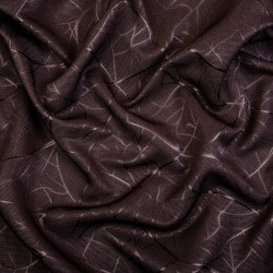 Ткань Блэкаут для штор &quot;Ледовое тиснение цвет Темно-Коричневый&quot; (на отрез)  в Арзамасе