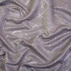 Ткань Блэкаут для штор светозатемняющая 75% &quot;Ледовое тиснение цвет Серый&quot; (на отрез)  в Арзамасе