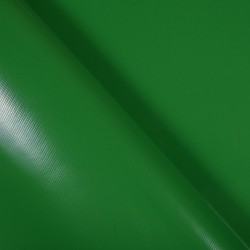 Ткань ПВХ 450 гр/м2, Зелёный (Ширина 160см), на отрез  в Арзамасе