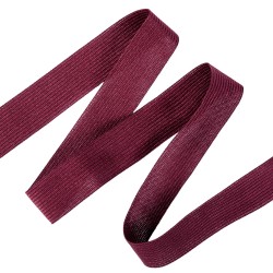 Окантовочная лента-бейка, цвет Бордовый 22мм (на отрез)  в Арзамасе