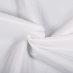 Ткань подкладочная Таффета 190Т, цвет Белый (на отрез)  в Арзамасе