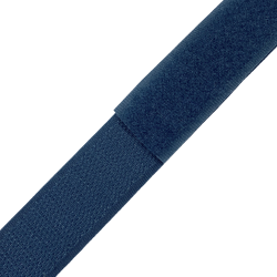 Контактная лента 25мм цвет Синий (велькро-липучка, на отрез)  в Арзамасе