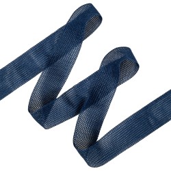Окантовочная лента-бейка, цвет Синий 22мм (на отрез)  в Арзамасе