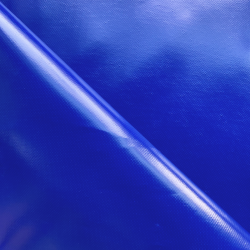 Тентовый материал ПВХ 450 гр/м2, Синий (Ширина 160см), на отрез  в Арзамасе, 450 г/м2, 799 руб