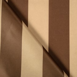 Ткань Оксфорд 300D PU, Бежево-Коричневая полоска (на отрез)  в Арзамасе