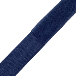Контактная лента 25мм цвет Тёмно-Синий (Велькро-липучка), на отрез  в Арзамасе