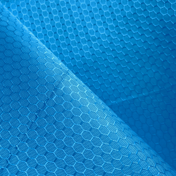 Ткань Оксфорд 300D PU Рип-Стоп СОТЫ, цвет Голубой (на отрез)  в Арзамасе