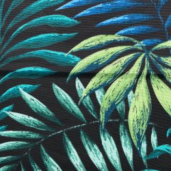 Интерьерная ткань Дак (DUCK), принт &quot;Тропические листья&quot; (на отрез)  в Арзамасе