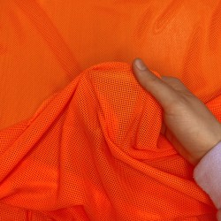 Трикотажная Сетка 75 г/м2, цвет Оранжевый (на отрез)  в Арзамасе