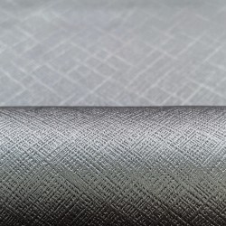 Ткань Блэкаут для штор светозатемняющая 100% &quot;Орнамент Серый&quot; (на отрез)  в Арзамасе