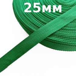 Лента-Стропа 25мм, цвет Зелёный (на отрез)  в Арзамасе